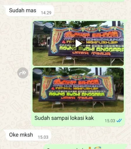 Pengiriman Papan Bunga Bulu Lor Jambon